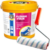 Halbau - Flüssigfolie Perfect Badabdichtung Dichtmembran Dichtfolie + Farbroller 25cm D01 - 20KG von HALBAU