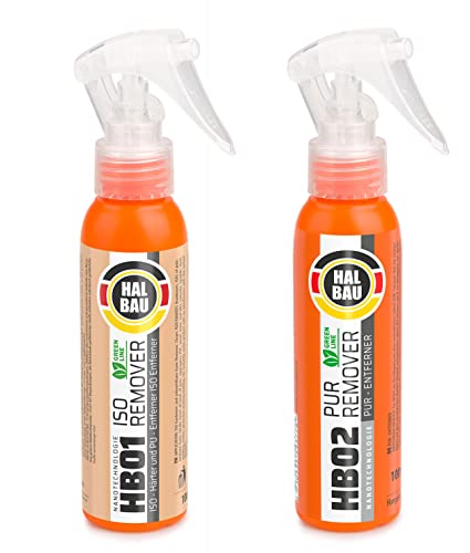 Reiniger ISO Härter Reste Ausgehärtete PU-Schaum Reste Entferner Profi Set 2x100ml Nanotechnologie Schnellwirkend HB01+ HB02 Reiniger ISO Härter Reste Ausgehärtete PU-Schaum Reste Entferner Profi Set 2x100ml Nanotechnologie Schnellwirkend HB01+ HB02 von HALBAU