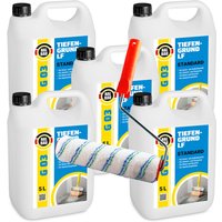 Tiefengrund Standard lf G03 - 25L + Farbrolle 25cm - Halbau von HALBAU
