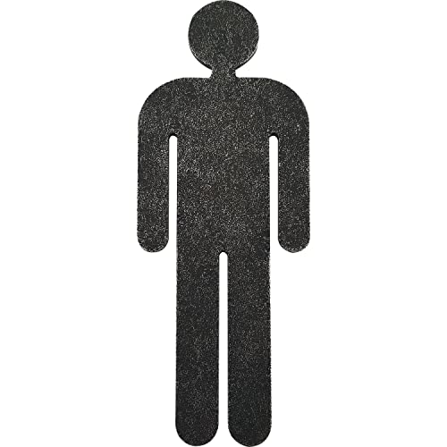 HALCÖ WC Schild Mann, Toiletten Symbol zum Kleben, Toilettenschild Herren, Eisen verzinkt patiniert von HALCÖ