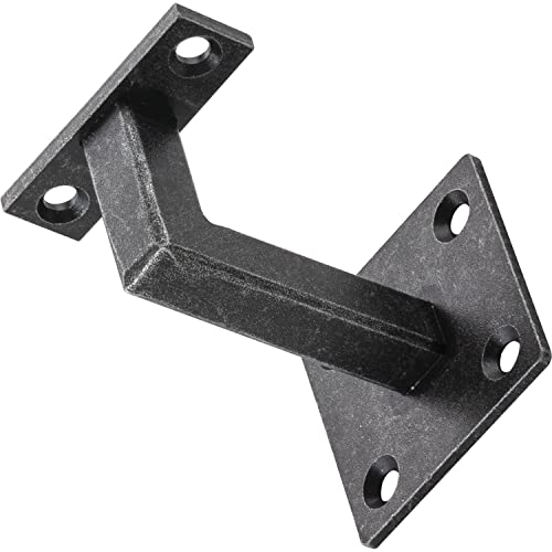 Halcö Handlaufträger rund mit Vierpunktbefestigung, Handlaufhalter Wandabstand 78 mm, Handlauf Halterung Stahl schwarz passiviert Halcö Handlaufträger rund mit Vierpunktbefestigung, Handlaufhalter Wandabstand 78 mm, Handlauf Halterung Stahl schwarz passiviert von HALCÖ