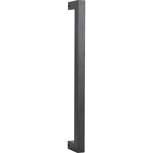 HALCÖ Stoßgriff HT, Türgriff Länge 800 mm, Stangengriff für Holz- und Glastüren, Schwarzstahl geölt von HALCÖ