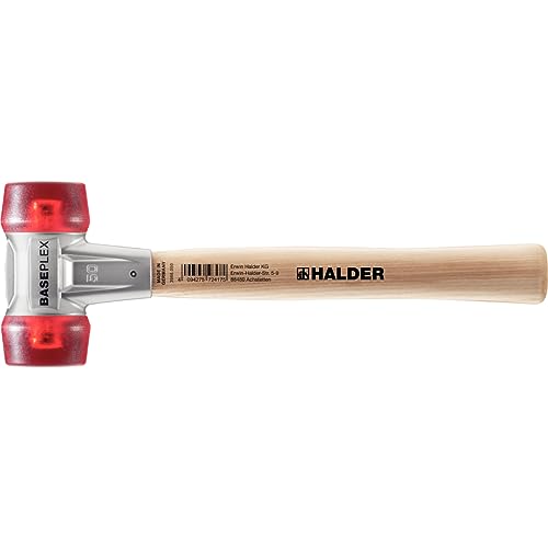 Baseplex Schonhammer, Celluloseacetat / Celluloseacetat mit Zinkdruckguss-Gehäuse und Holzstiel | D=50 mm | 3906.050 Baseplex Schonhammer, Celluloseacetat / Celluloseacetat mit Zinkdruckguss-Gehäuse und Holzstiel | D=50 mm | 3906.050 von HALDER