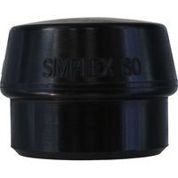 Halder - Schonhammerkopf Simplex Kopf Gummikompf, schwarz 80 mm von Halder