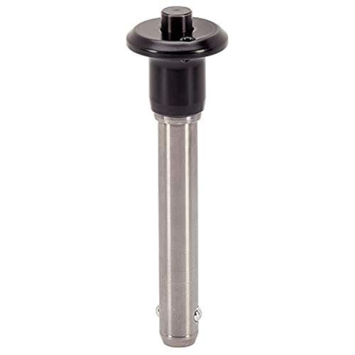 HALDER 22340.0258 Kugelsperrbolzen, d1=10 mm / l1=120 mm / Rostfreier Stahl 1.4305, Schwarz von HALDER