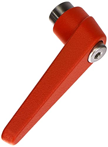 HALDER 24390.0321 Verstellbare Klemmhebel, Orange, d1=18 mm / d2=M8 von HALDER