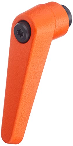 HALDER 24400.0111 Verstellbare Klemmhebel, Orange, d1=14 mm / d2=M5 von HALDER