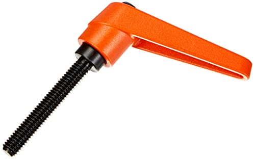 HALDER 24400.0181 Verstellbare Klemmhebel, Orange, d1=14 mm / d2=M6 / l1=40 mm von HALDER