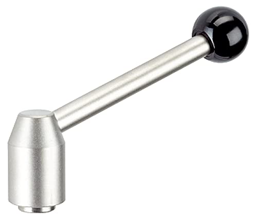 HALDER 24440.0602 Verstellbare Spannhebel/mit Innengewinde, Schwarz, d1=21 mm / d2=M8 / Rostfreier Stahl HALDER 24440.0602 Verstellbare Spannhebel/mit Innengewinde, Schwarz, d1=21 mm / d2=M8 / Rostfreier Stahl von HALDER