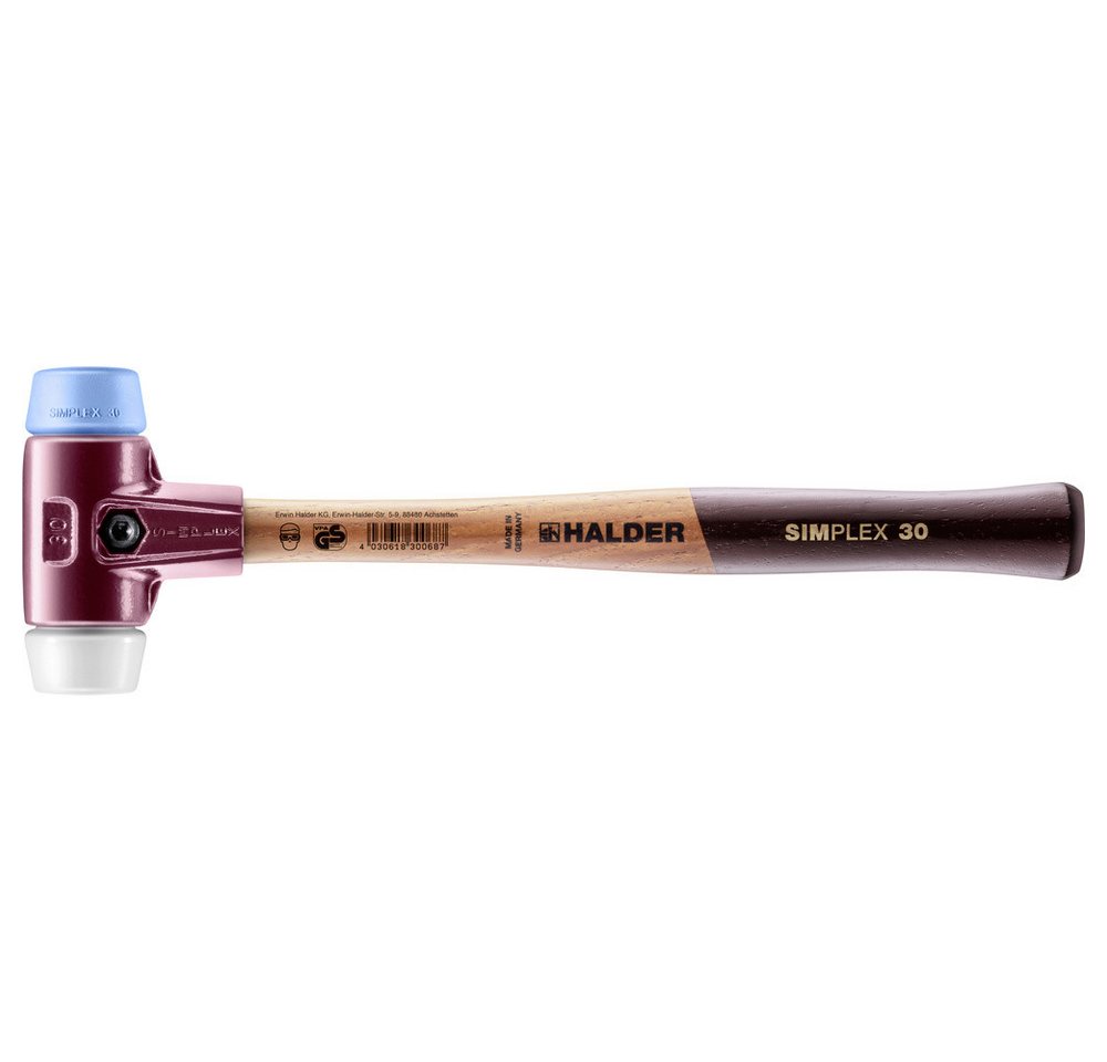 HALDER Hammer Halder SIMPLEX 3017.030 Schonhammer ergonomischer Griff, mittelhart, w HALDER Hammer Halder SIMPLEX 3017.030 Schonhammer ergonomischer Griff, mittelhart, w von HALDER
