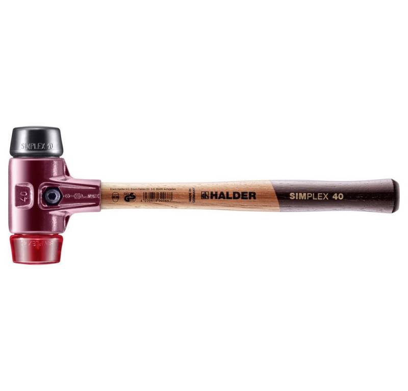 HALDER Hammer Halder SIMPLEX 3026.040 Schonhammer ergonomischer Griff, hart, mittelh von HALDER