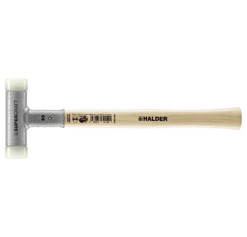 HALDER Hammer Halder SUPERCRAFT 3366.030 Schonhammer ergonomischer Griff, hart, rück von HALDER