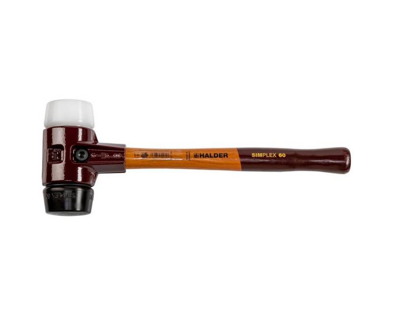 HALDER Hammer SIMPLEX-Schonhammer 60 GUMMIK./SUPERPL. TE SIMPL von HALDER