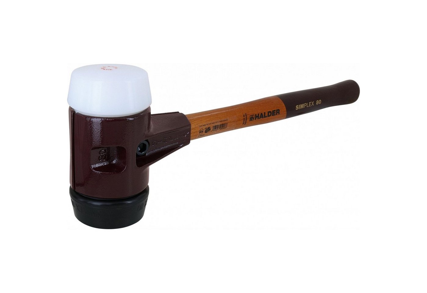HALDER Hammer Simplex-Schonhammer, 80 mm, Gummi schwarz, Plastik HALDER Hammer Simplex-Schonhammer, 80 mm, Gummi schwarz, Plastik von HALDER