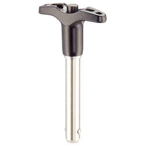 Kugelsperrbolzen, selbstsichernd, mit T-Griff | d1=25 mm / l1=70 mm / Rostfreier Stahl 1.4542, ausscheidungsgehärtet | 22350.0102 Kugelsperrbolzen, selbstsichernd, mit T-Griff | d1=25 mm / l1=70 mm / Rostfreier Stahl 1.4542, ausscheidungsgehärtet | 22350.0102 von HALDER