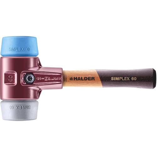 Simplex - Schonhammer, TPE-soft/TPE-mid; mit Tempergussgehäuse und hochwertigem extra kurzen Holzstiel | D=60 mm/Stielausführung=extra kurz | 3013.062 Simplex - Schonhammer, TPE-soft/TPE-mid; mit Tempergussgehäuse und hochwertigem extra kurzen Holzstiel | D=60 mm/Stielausführung=extra kurz | 3013.062 von HALDER