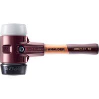 Halder SIMPLEX-Schonhammer mit Tempergussgehäuse und hochwertigem extra kurzen Holzstiel D=80 mm von Halder