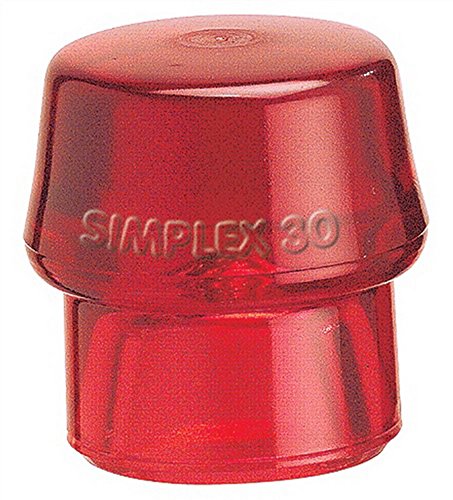 Schonhammerkopf D.40mm hart Ku.-rot f.Simplex lose HALDER von HALDER