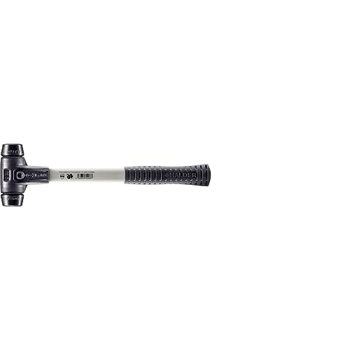 Simplex Schonhammer, Gummikomposition; mit verstärktem Tempergussgehäuse und Fiberglasstiel | D=30 mm | 3702.030 von HALDER