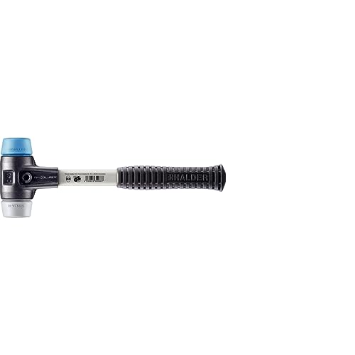 Simplex Schonhammer, TPE-soft / TPE-mid; mit verstärktem Tempergussgehäuse und Fiberglasstiel | D=40 mm | 3713.040 von HALDER