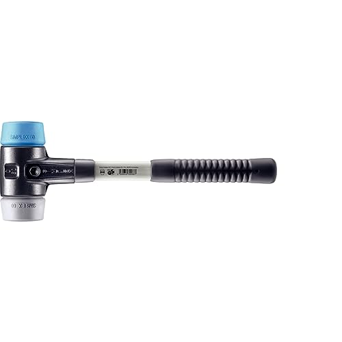 Simplex Schonhammer, TPE-soft / TPE-mid; mit verstärktem Tempergussgehäuse und Fiberglasstiel | D=60 mm | 3713.060 von HALDER