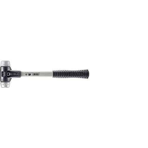 Simplex-Schonhammer mit verstärktem Stahlgussgehäuse und Fiberglasstiel, Durchmesser 30, TPE-mid/Weichmetall von HALDER