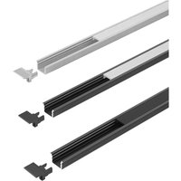 Halemeier Einbauprofil ChannelLine i2 black opalL2m Alu- + Abdeckprofil von HALEMEIER