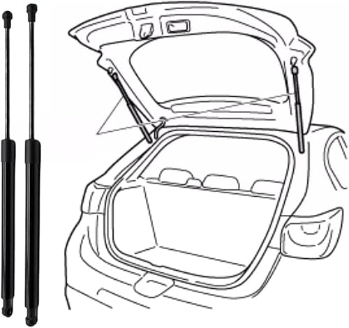 2x Gasfeder Dämpfer Heckklappe für Grand Cherokee 2005-2010, Heckklappendämpfer Heckklappe Kofferraum Hubstütze Gasfeder Gasdruckdämpfer von HALEUP