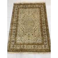 Handgemachte Feine Kaschmir Wolle Teppich, Mutiert Farbigen Handgefertigten Doppel Geknotet Handgemachte Natürliche Farbige Ousak Teppich 6, 7 X 4 von HALICIMUHAMMED