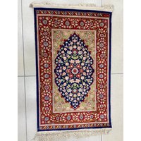 Handgemachte Feine Reine Naturseide Ketke Teppich.%100 Natürliche Seide. Doppelt Verknotet. Ewiger Wert. Kunstwerk 3, 0x 1, 9 Füße von HALICIMUHAMMED