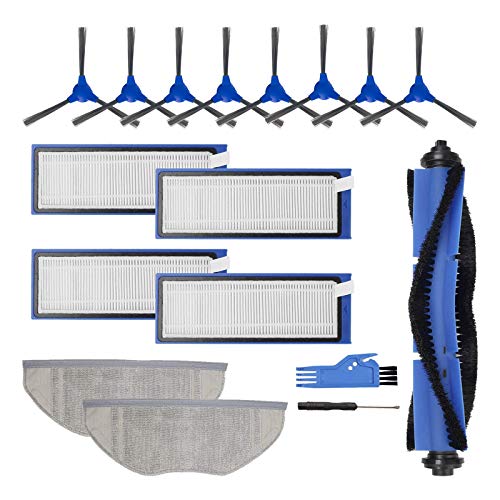 HALIEVE Filter Bürste Wischtuch Ersatzteile Zubehör Set Kompatibel mit Eufy RoboVac L70 Hybrid Staubsauger Roboter (17 Stück) von HALIEVE