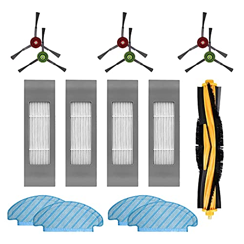HALIEVE Filter Bürste Wischtuch Ersatzteile Zubehör Set für Ecovacs DEEBOT OZMO T8 AIVI T8MAX N8 Pro N8 Pro+ T9 T9+ Staubsauger Roboter (15 Stück) von HALIEVE