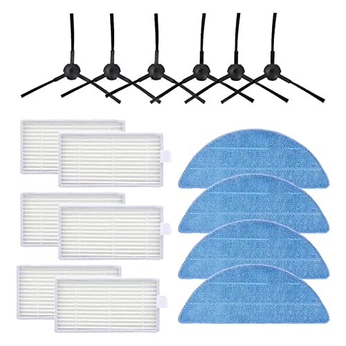 Zubehör für Medion E32 SW Medion MD 18503 Staubsauger Roboter Filter Bürste Wischtuch Ersatzteile (16 Stück) von HALIEVE