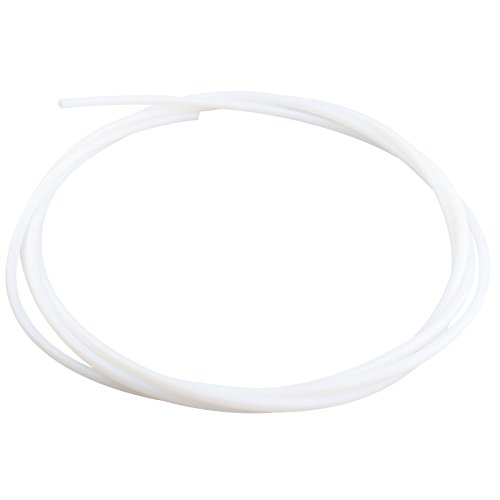 HALJIA 2 Meter PTFE Teflon Bowdenzug Tube 2.0 mm ID 4.0 mm OD für 1,75 mm Filament Kompatibel mit 3D-Drucker RepRap Rostock kosselr (weiß) von HALJIA