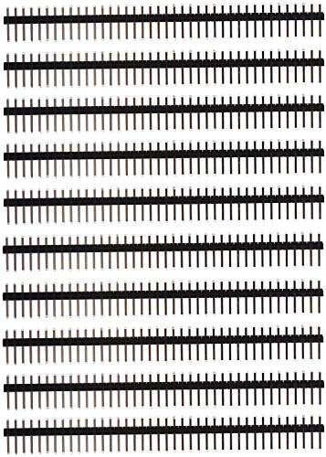 HALJIA 10 PCS 40pi Header Stecker 2,54 mm Single Reihe Männliche Pin Header Strip HALJIA 10 PCS 40pi Header Stecker 2,54 mm Single Reihe Männliche Pin Header Strip von HALJIA