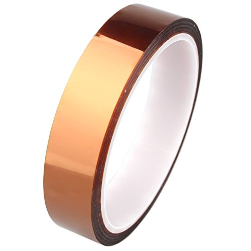 HALJIA 20 mm x 33 m/100 Ft Polyimide High Temperature Heat Resistant Tape for 3D Printer Spacer Cabinet/Electric Task/Printed Circuit Board Solder Task/Insulating Temperature Resistant up to 280 'C von HALJIA