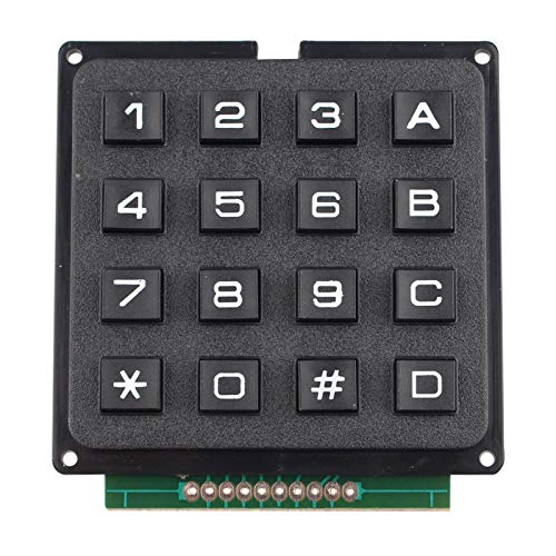 HALJIA 4x4 Matrix Array 16 Switch Keypad Tastaturmodul 16 Key MCU Membran Switch Keypad kompatibel mit Arduino inkl. Ebook HALJIA 4x4 Matrix Array 16 Switch Keypad Tastaturmodul 16 Key MCU Membran Switch Keypad kompatibel mit Arduino inkl. Ebook von HALJIA