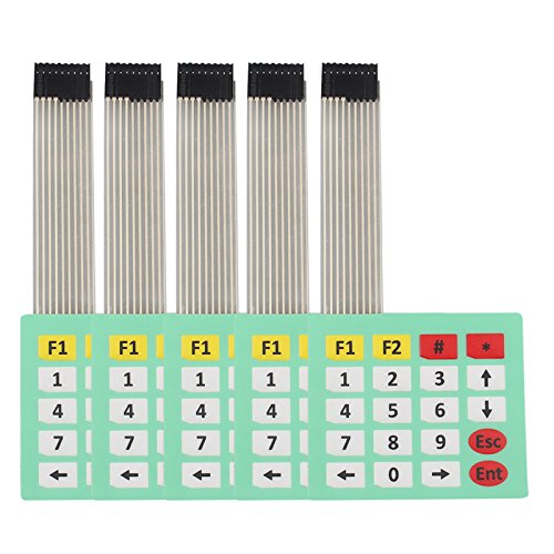 HALJIA 5 PCS 4 x 5 Matrix Array Tastatur Tastatur 20 Schlüssel Membran Schalter Kompatibel mit Arduino HALJIA 5 PCS 4 x 5 Matrix Array Tastatur Tastatur 20 Schlüssel Membran Schalter Kompatibel mit Arduino von HALJIA