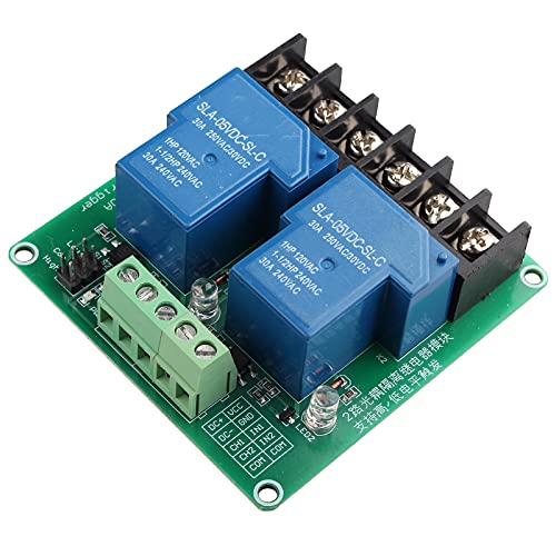 HALJIA 5 V 30 A 2-Kanal-Hoch- und Niedrig-Level-Auslöserrelais Modul Intelligente Home SPS-Automatisierungssteuerung Kompatibel mit Arduino von HALJIA