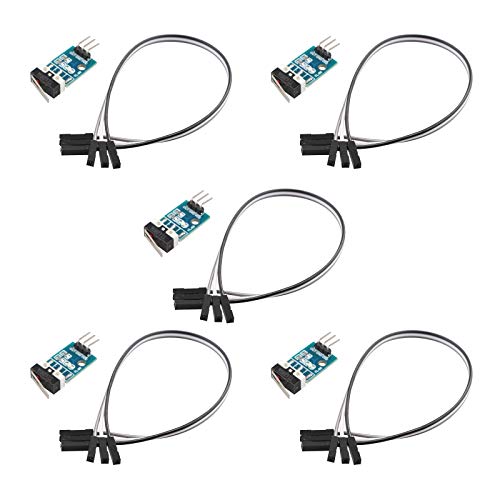 HALJIA 5 x Collision Detection Modul Crash Sensor Kollision Schalter Touch Schalter Kompatibel mit Auto Robot Arduino reedswitch Reed-Schalter von HALJIA