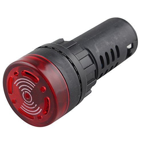 HALJIA AD16–22sm LED Buzzer Alarm Signal Indicator Light Flash Alertor 24 V DC 20 mA 22 mm Dia von HALJIA