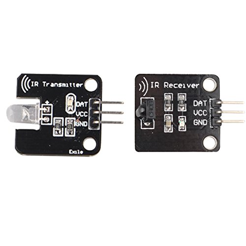 HALJIA Digital 38 kHz Infrarot-IR-Empfänger Sensor-Modul mit Transmitter Module Kit Set Kompatibel mit Arduino HALJIA Digital 38 kHz Infrarot-IR-Empfänger Sensor-Modul mit Transmitter Module Kit Set Kompatibel mit Arduino von HALJIA