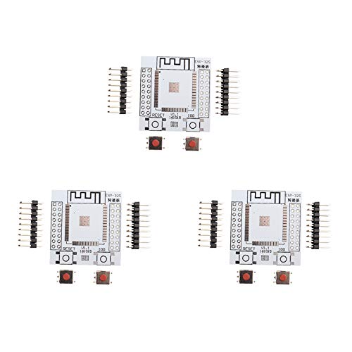 HALJIA ESP-32S Adapterplatte, kabellos, WiFi, Bluetooth-Modul, ESP-WROOM-32 Modul für Heimwerker, 3 Stück von HALJIA