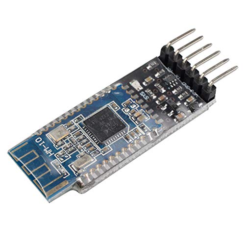 HALJIA HM-10 Bluetooth 4.0 UART Serielles Modul mit 6-poligem Basisboard mit Logikpegel-Konvertierung, kompatibel mit Arduino UNO R3 HALJIA HM-10 Bluetooth 4.0 UART Serielles Modul mit 6-poligem Basisboard mit Logikpegel-Konvertierung, kompatibel mit Arduino UNO R3 von HALJIA