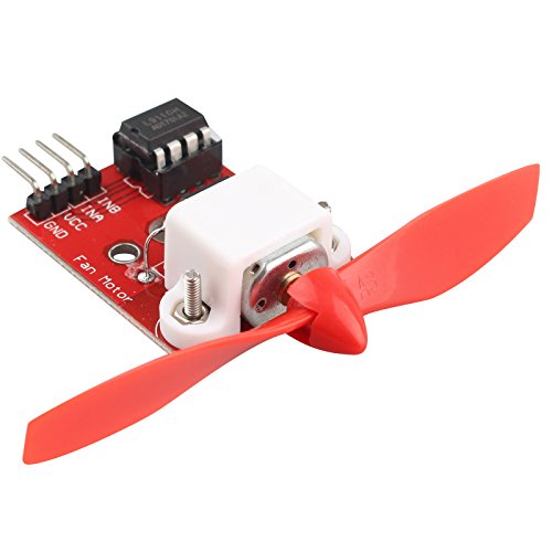 HALJIA L9110 Lüftermotor-Modul mit Propeller für Arduino Firefight Roboter, 75 mm DC 5 V PWM HALJIA L9110 Lüftermotor-Modul mit Propeller für Arduino Firefight Roboter, 75 mm DC 5 V PWM von HALJIA
