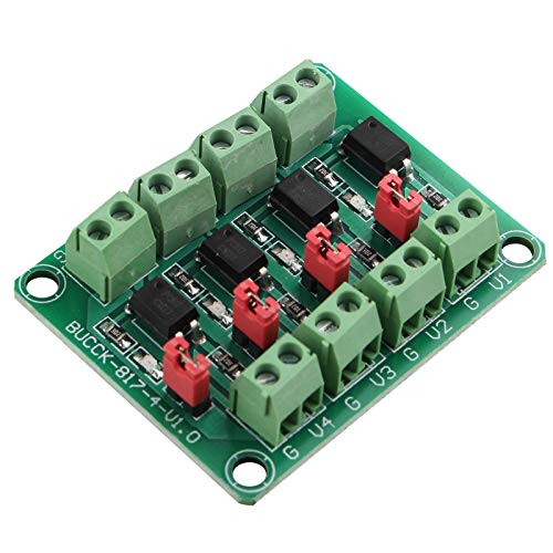 HALJIA PC817 4-Kanal Optokoppler Isolation Board Spannungskonverter Adapter Modul 3,6-30V Treiber Photoelektrisch Isoliertes Modul PC 817 von HALJIA