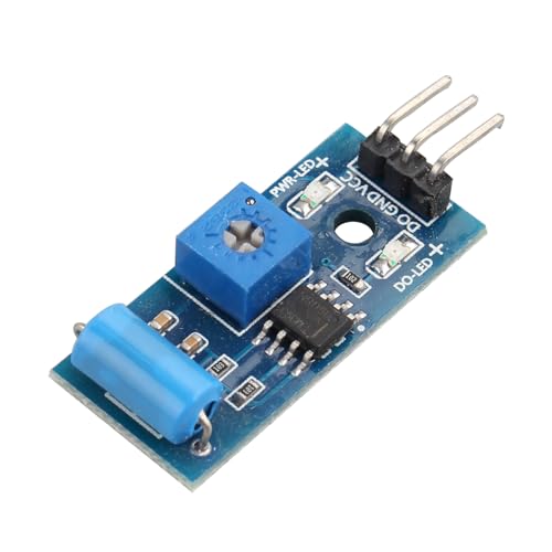 HALJIA SW-420 Vibrations-Sensor-Modul, Alarm-Sensor-Modul, Vibrationsschalter-Modul Bewegungsmelder-Modul Kompatibel mit Arduino Raspberry Pi, normal geschlossen HALJIA SW-420 Vibrations-Sensor-Modul, Alarm-Sensor-Modul, Vibrationsschalter-Modul Bewegungsmelder-Modul Kompatibel mit Arduino Raspberry Pi, normal geschlossen von HALJIA