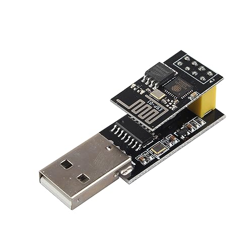 HALJIA USB-zu-ESP8266-Modul, serielle WLAN-Schnittstelle, Entwicklungsplatine und ESP-01-Adatper HALJIA USB-zu-ESP8266-Modul, serielle WLAN-Schnittstelle, Entwicklungsplatine und ESP-01-Adatper von HALJIA