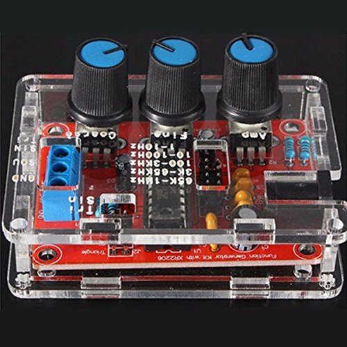 HALJIA XR2206 Funktionsgenerator Signalgenerator Sinus Dreieck Rechteck Welle 1HZ - 1MHZ Rot von HALJIA