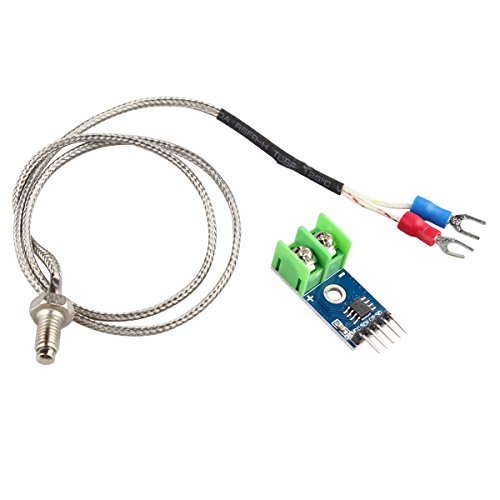HALJIA max6675 Modul + Typ K Thermoelement Temperaturfühler Temperatur Testen Bereich Kompatibel mit arduino Raspberry Pi HALJIA max6675 Modul + Typ K Thermoelement Temperaturfühler Temperatur Testen Bereich Kompatibel mit arduino Raspberry Pi von HALJIA
